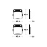 Plaquettes de frein TECNIUM MX/Quad métal fritté - MO62 - 1022916