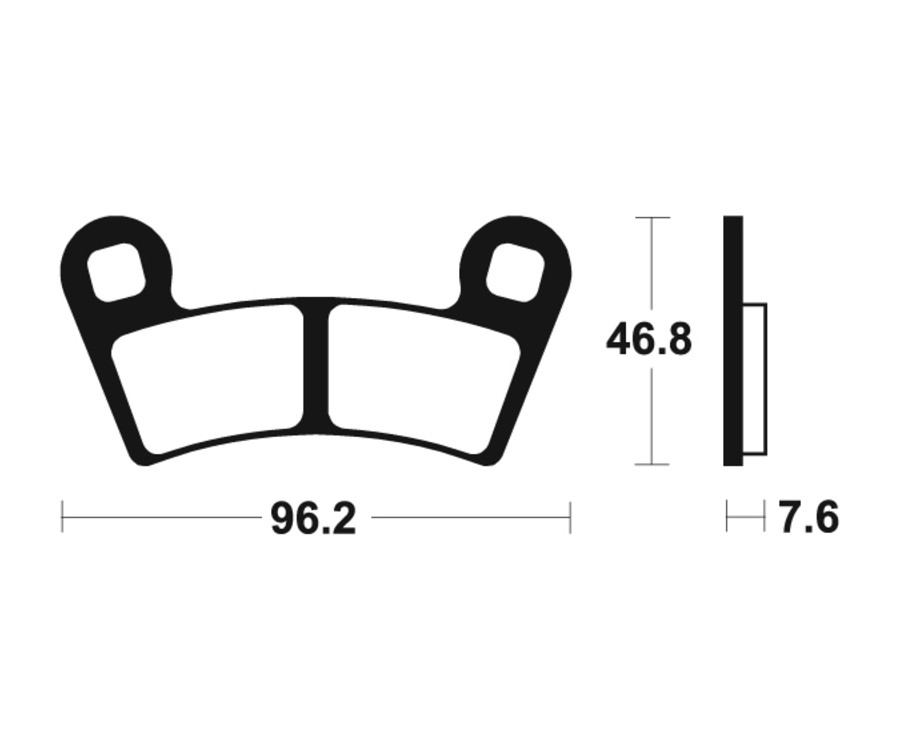 Plaquettes de frein TECNIUM MX/Quad métal fritté - MO398 - 1022902