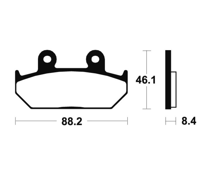 Plaquettes de frein TECNIUM Performance métal fritté - MF100 - 1022715