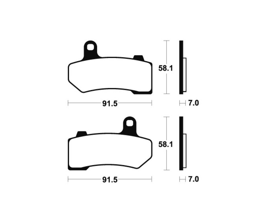 Plaquettes de frein TECNIUM Performance métal fritté - MF330 - 1022774