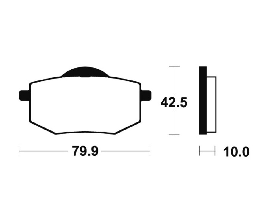 Plaquettes de frein TECNIUM route organique - MA116 - 1022338