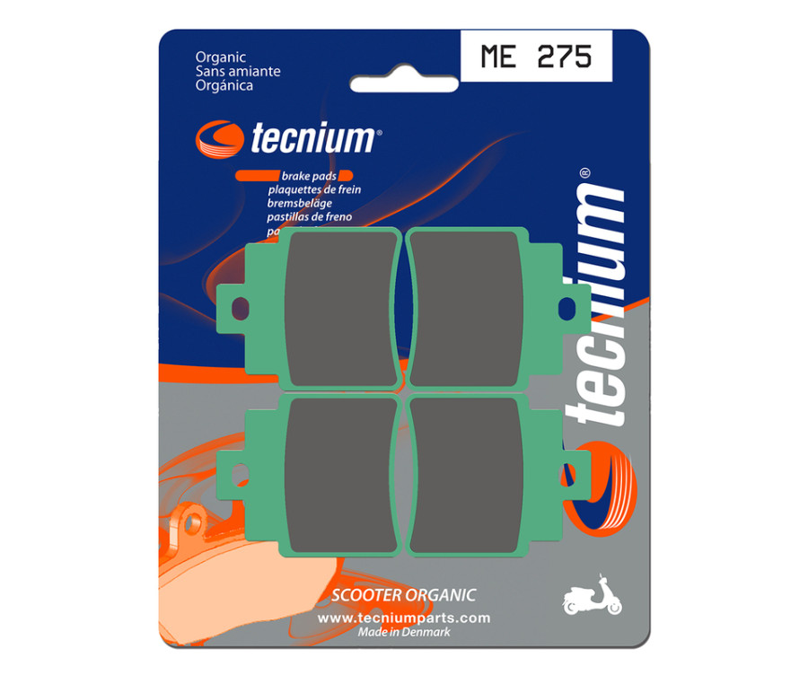 Plaquettes de frein TECNIUM Scooter organique - ME275 - 1022662