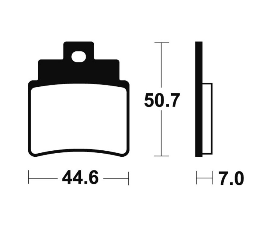 Plaquettes de frein TECNIUM Scooter organique - ME275 - 1022662