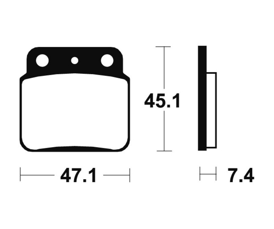 Plaquettes de frein TECNIUM Racing MX/Quad métal fritté - MOR149 - 1022951