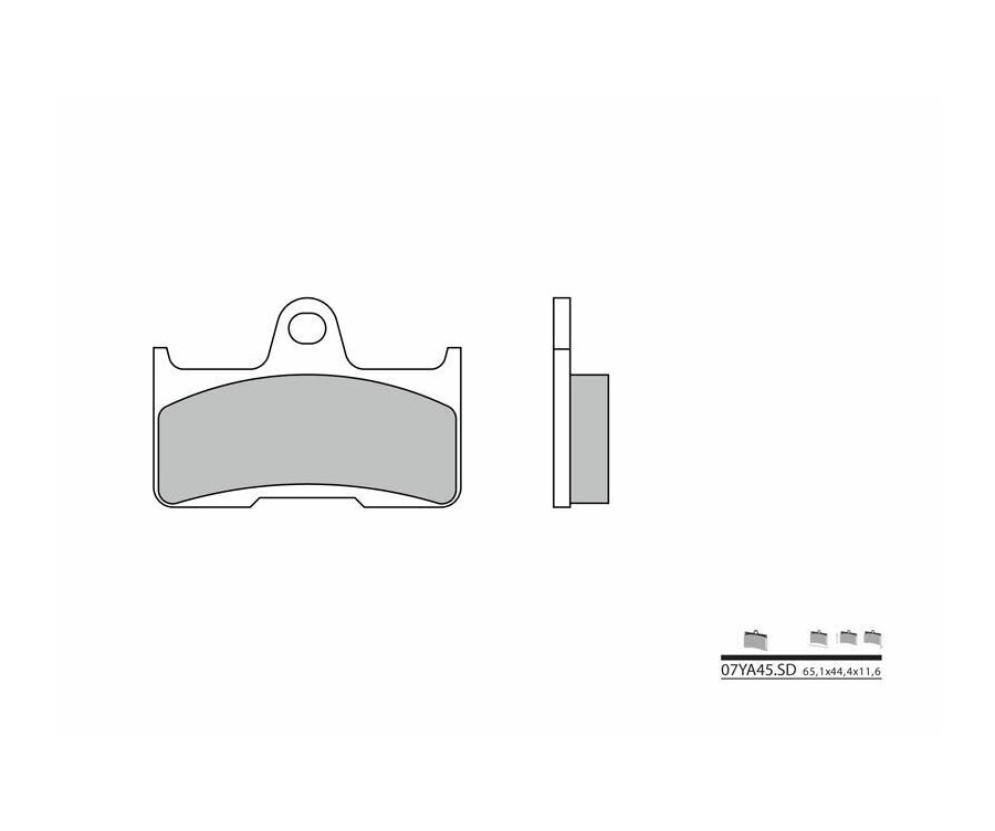 Plaquettes de frein BREMBO Off-Road métal fritté - 07YA45SD - 1036265