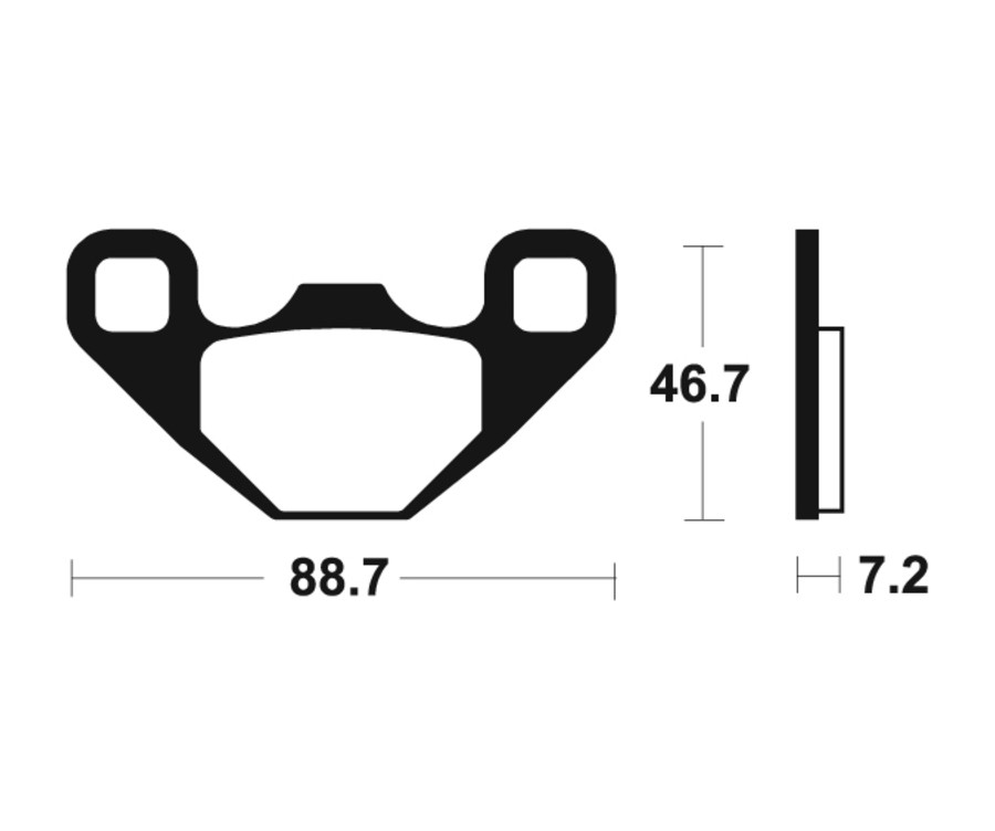 Plaquettes de frein TECNIUM MX/Quad métal fritté - MO406 - 1022905