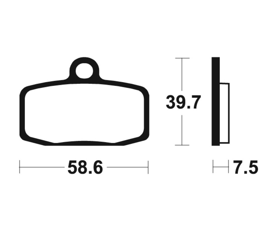 Plaquettes de frein TECNIUM Racing MX/Quad métal fritté - MOR385 - 1023002
