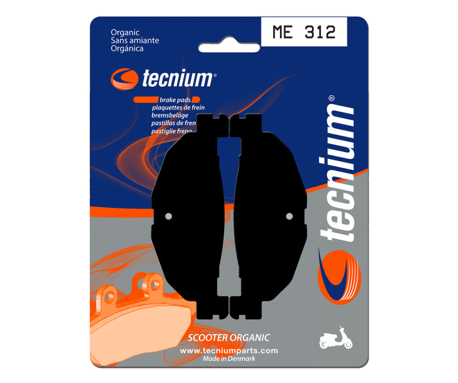 Plaquettes de frein TECNIUM Scooter organique - ME312 - 1022673
