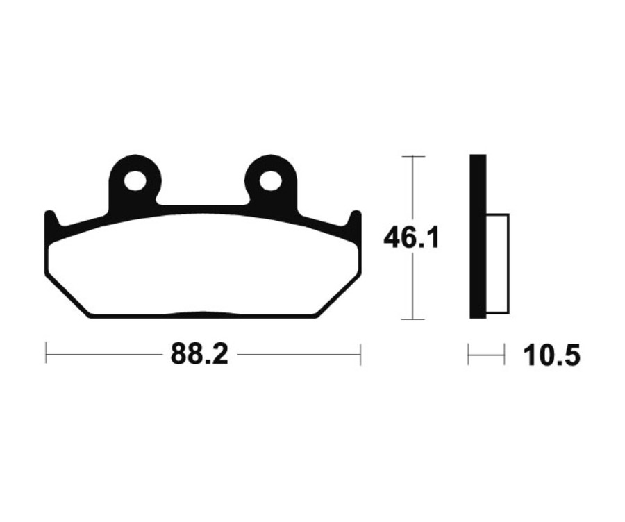 Plaquettes de frein TECNIUM Performance métal fritté - MF147 - 1022731