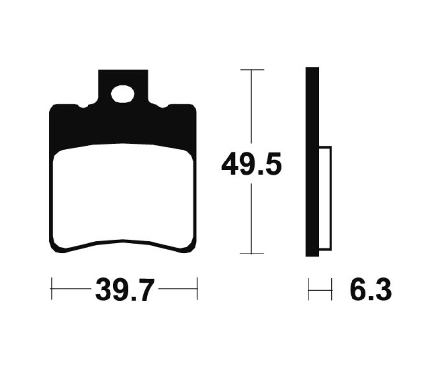 Plaquettes de frein TECNIUM Scooter organique - ME197 - 1022634