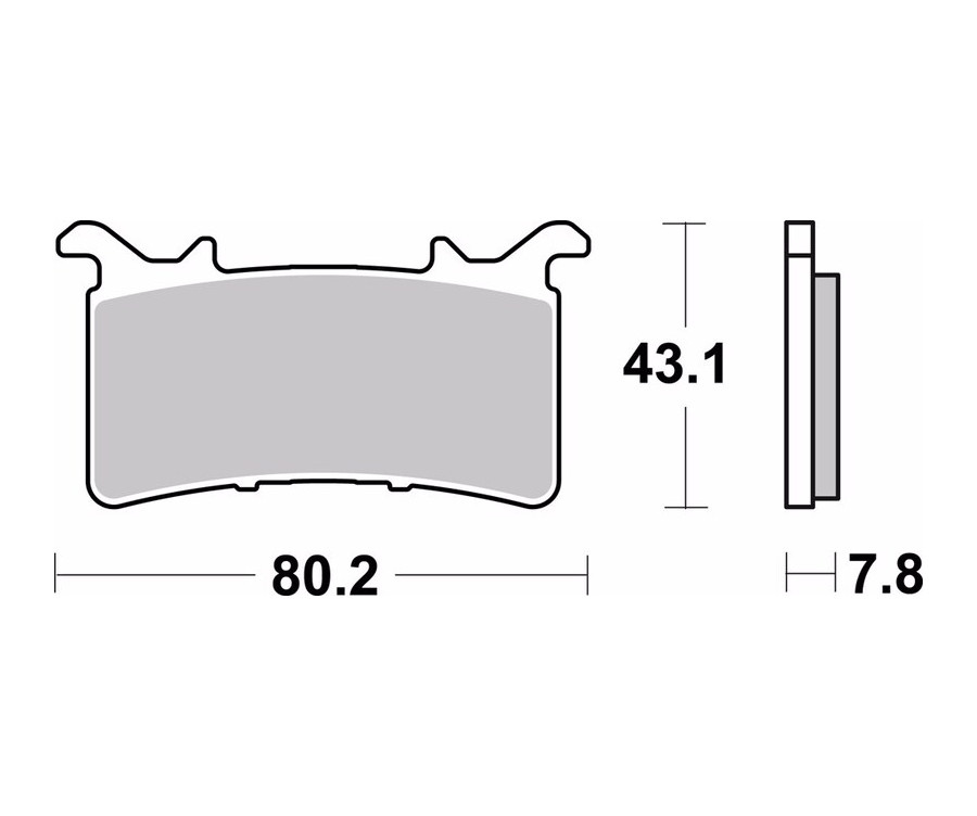 Plaquettes de frein BREMBO route métal fritté - 07GR99SA - 1117435