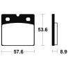 Plaquettes de frein TECNIUM Performance métal fritté - MF140 - 1022728