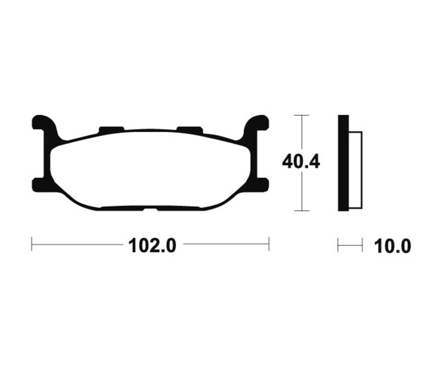 Plaquettes de frein TECNIUM Performance métal fritté - MF163 - 1022734