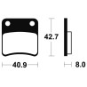 Plaquettes de frein TECNIUM Scooter organique - ME170 - 1022622