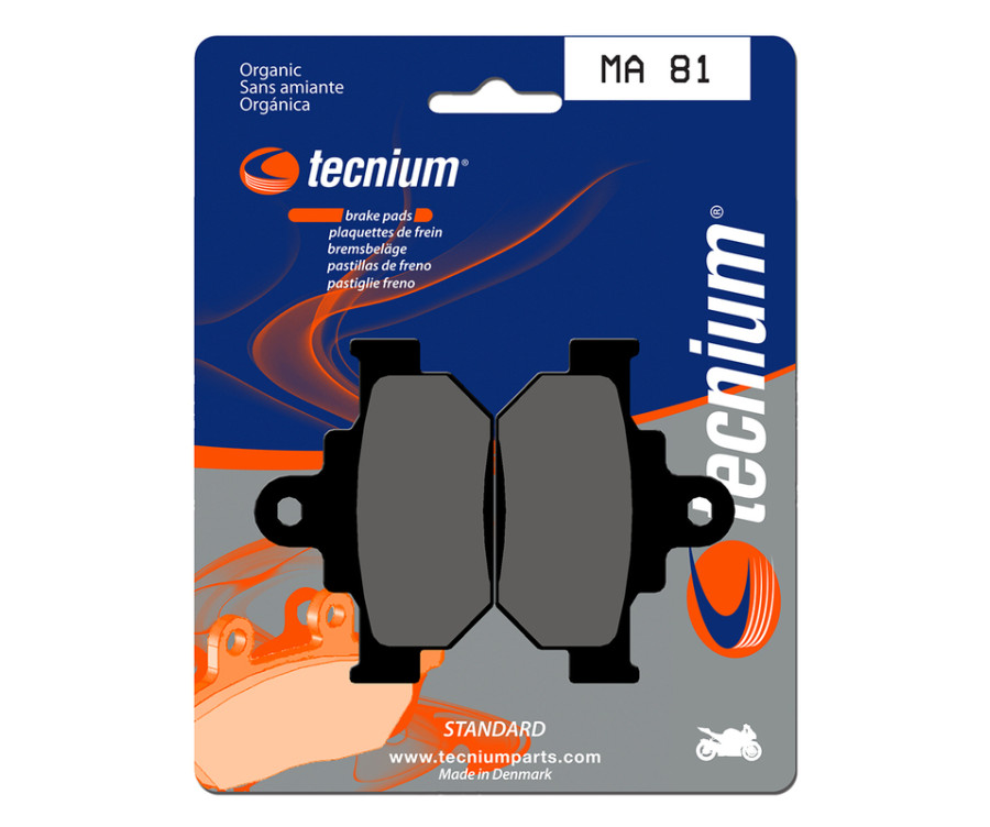 Plaquettes de frein TECNIUM route organique - MA81 - 1022550