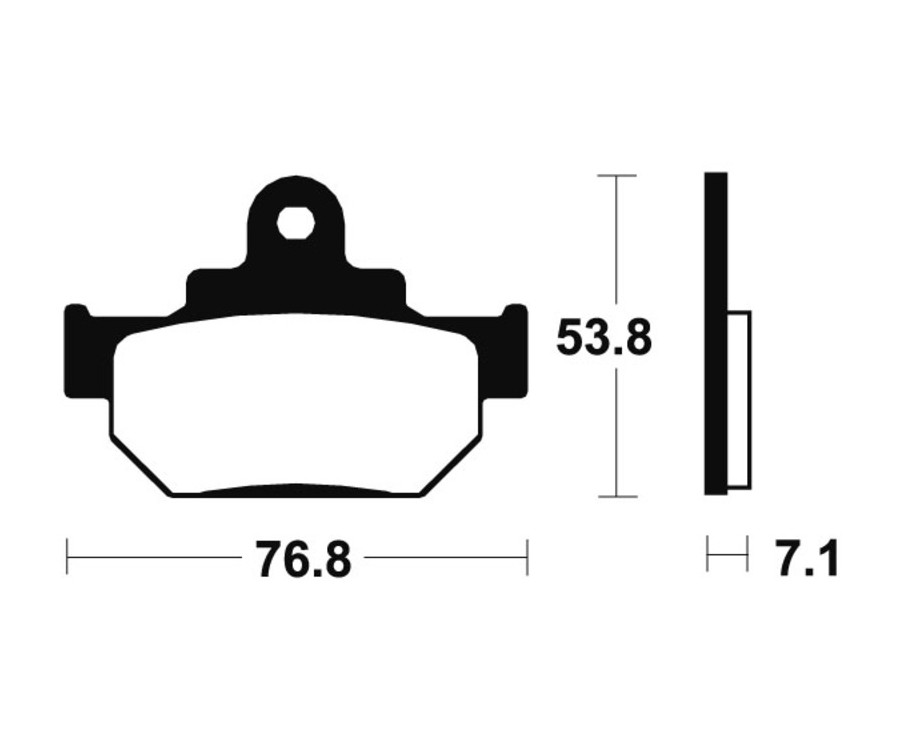 Plaquettes de frein TECNIUM route organique - MA81 - 1022550