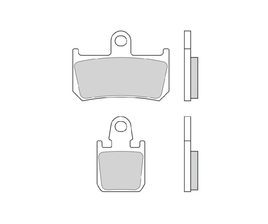 Plaquettes de frein BREMBO type 07YA46 SR métal fritté - sport - 1103778