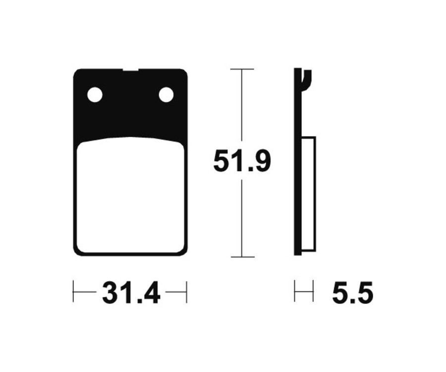 Plaquettes de frein TECNIUM route organique - MA95 - 1022565