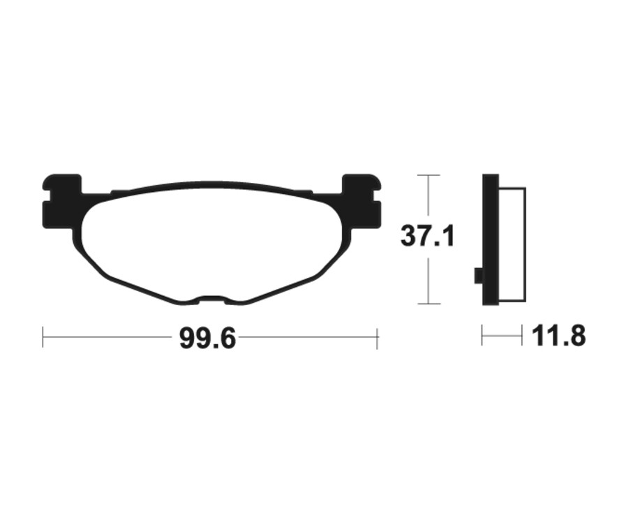 Plaquettes de frein TECNIUM Maxi Scooter métal fritté - MSS312 - 1023210