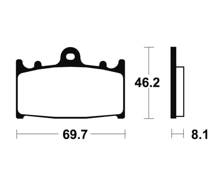 Plaquettes de frein TECNIUM Performance métal fritté - MF131 - 1022725