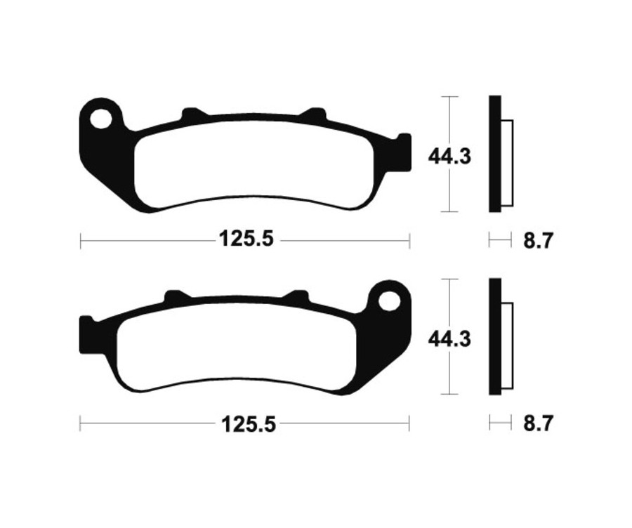 Plaquettes de frein TECNIUM Performance métal fritté - MR185 - 1023051