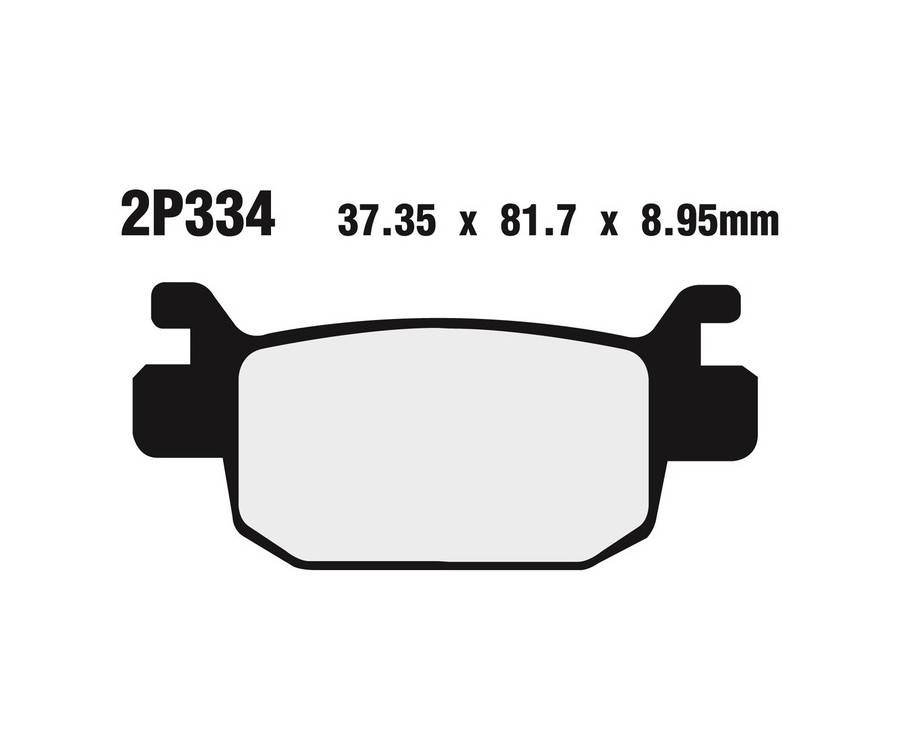 Plaquettes de frein NISSIN route /Off-Road métal fritté - 2P-334ST - 1036762