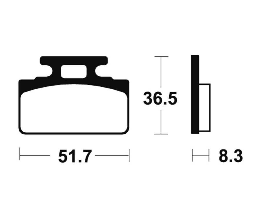 Plaquettes de frein TECNIUM route organique - MA118 - 1022340
