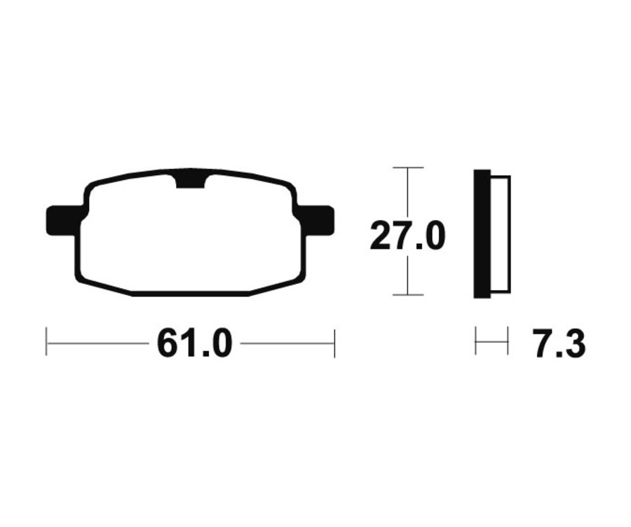 Plaquettes de frein TECNIUM route organique - MA119 - 1043792