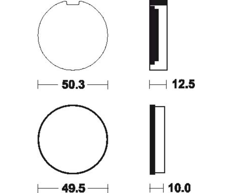 Plaquettes de frein TECNIUM route organique - MA3 - 1022469
