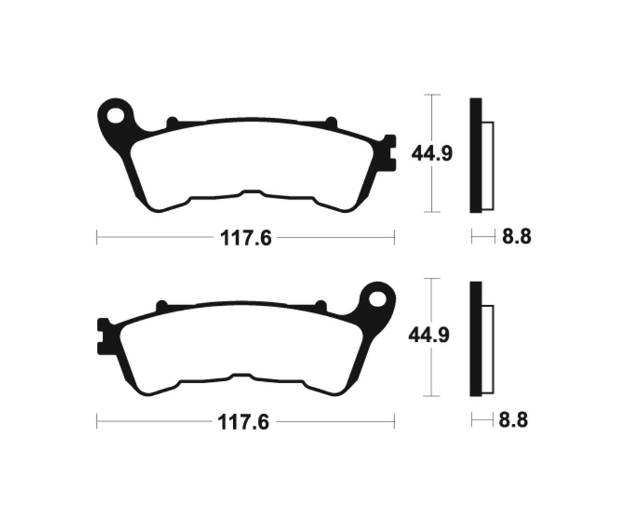 Plaquettes de frein TECNIUM Performance métal fritté - MR328 - 1023076