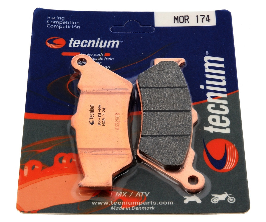 Plaquettes de frein TECNIUM MX/ATV métal fritté - MOR174 - 1120880