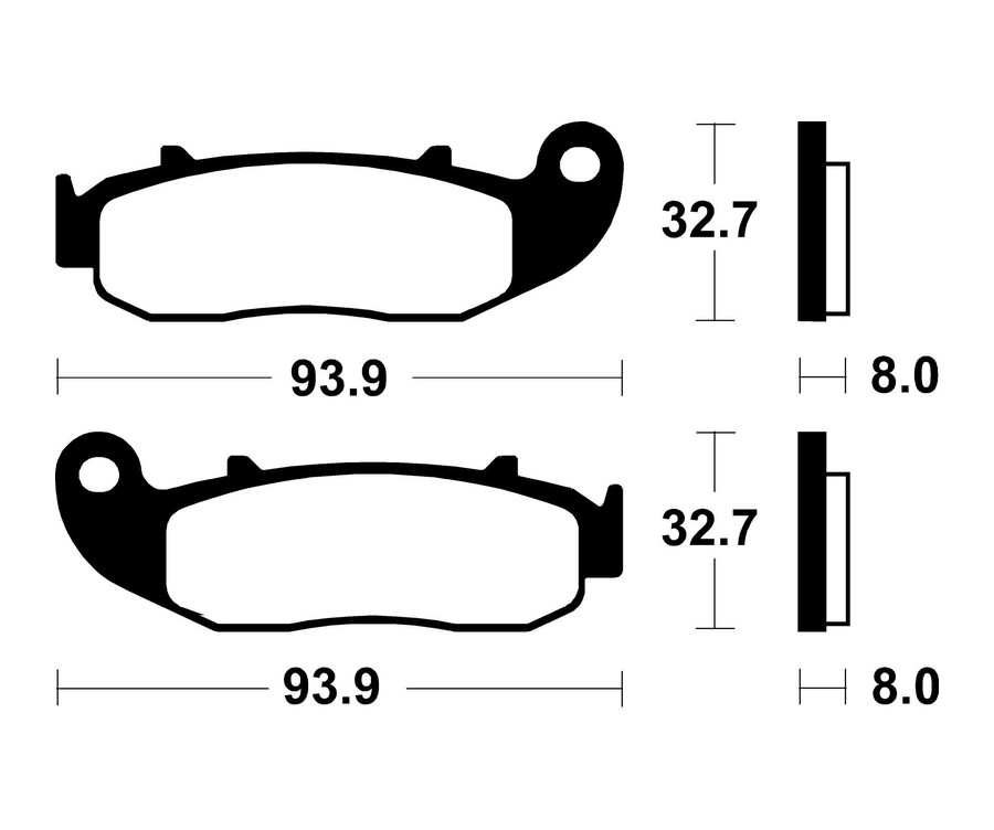 Plaquettes de frein TECNIUM route organique - MA426 - 1022513