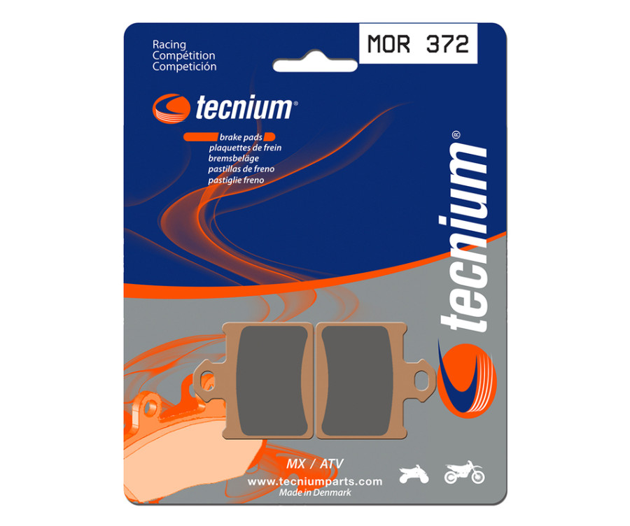 Plaquettes de frein TECNIUM Racing MX/Quad métal fritté - MOR372 - 1023000