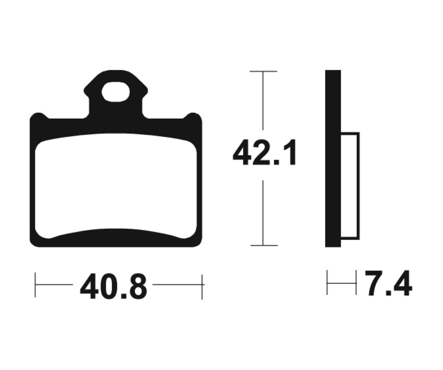 Plaquettes de frein TECNIUM Racing MX/Quad métal fritté - MOR372 - 1023000