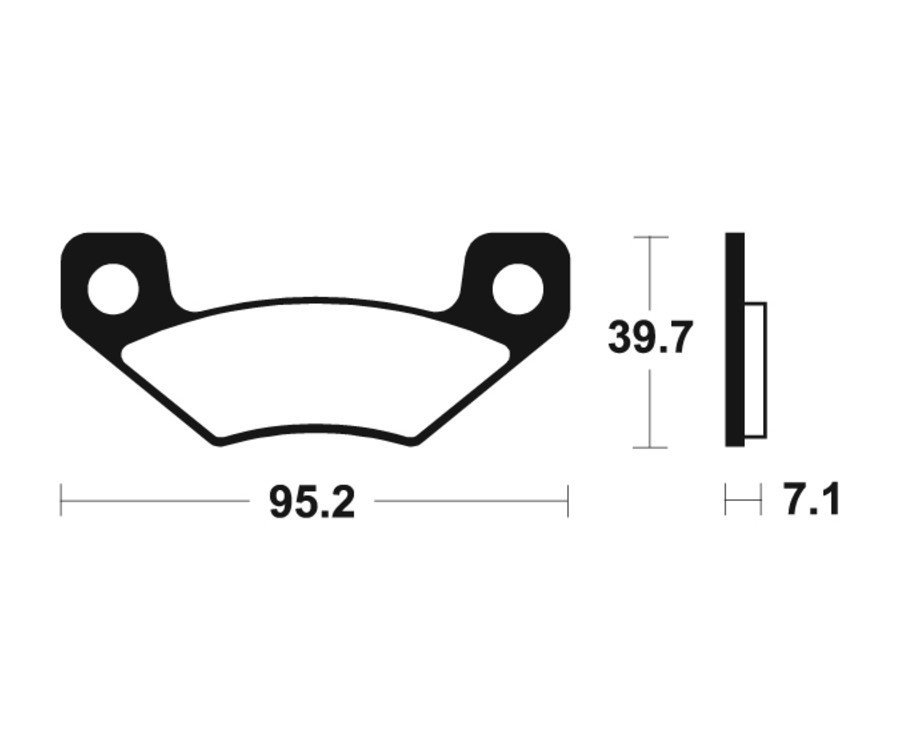 Plaquettes de frein TECNIUM MX/Quad métal fritté - MO408 - 1022907