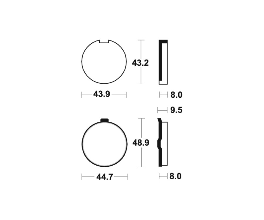 Plaquettes de frein TECNIUM route organique - MA24 - 1022437