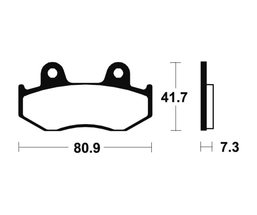 Plaquettes de frein TECNIUM MX/Quad métal fritté - MO58 - 1022914
