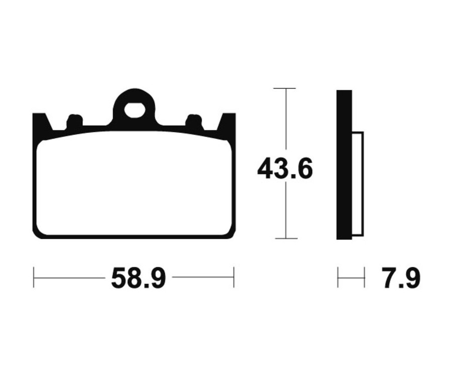Plaquettes de frein TECNIUM Performance métal fritté - MF166 - 1022736