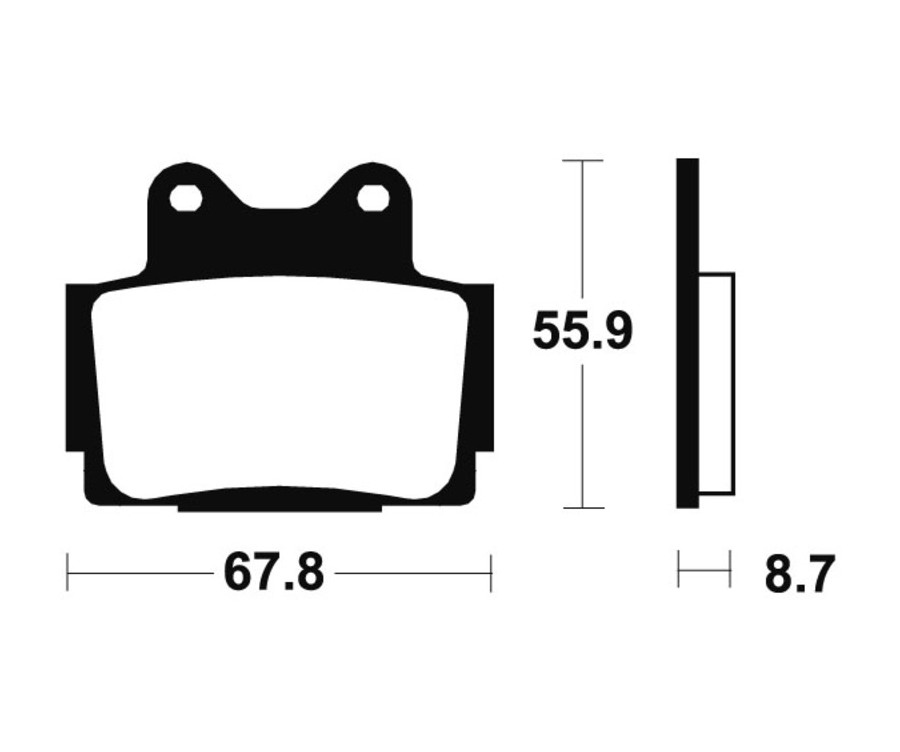 Plaquettes de frein TECNIUM Performance métal fritté - MF70 - 1022803