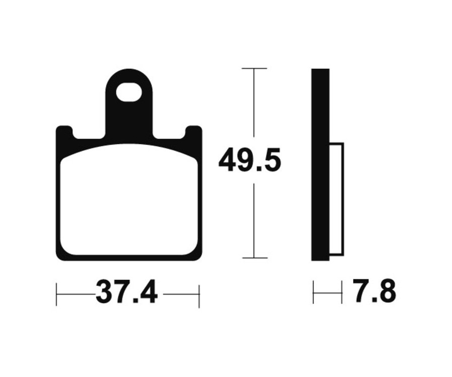 Plaquettes de frein TECNIUM Performance métal fritté - MF338 - 1022775