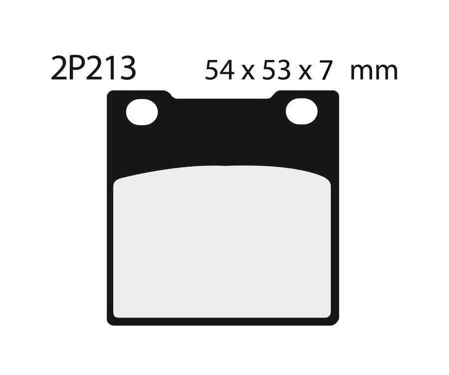 Plaquettes de frein NISSIN route semi-métallique - 2P-213NS - 1036640