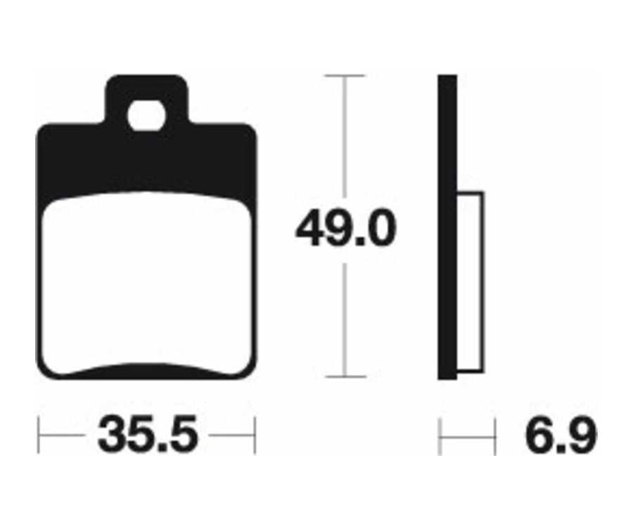 Plaquettes de frein TECNIUM Scooter organique - ME224 - 1022644
