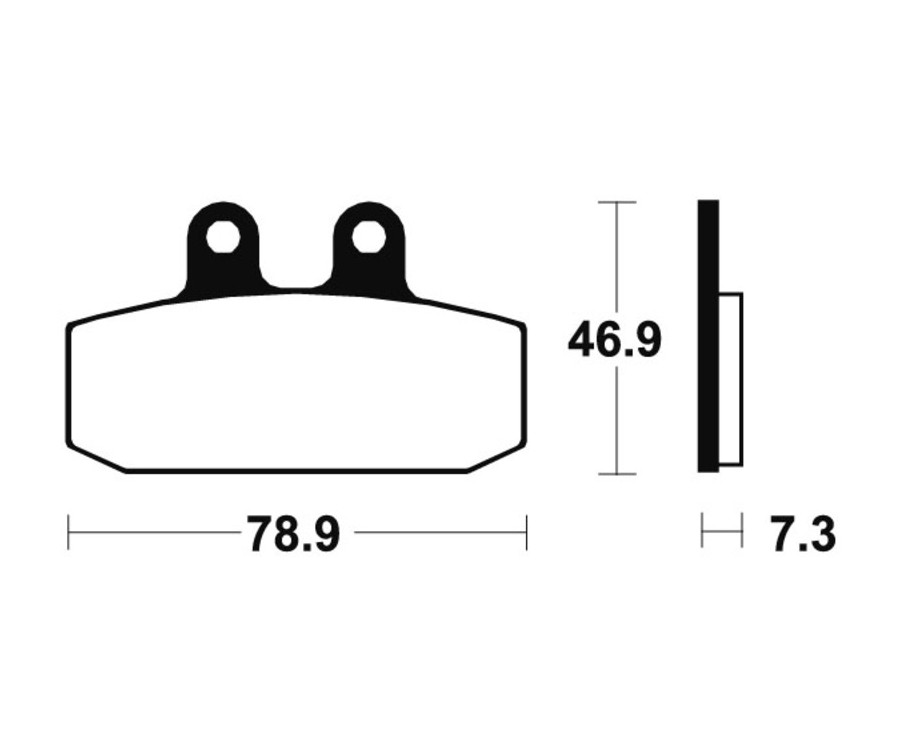 Plaquettes de frein TECNIUM route organique - MA88 - 1022557