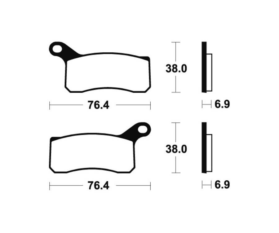 Plaquettes de frein TECNIUM MX/Quad métal fritté - MO366 - 1022896