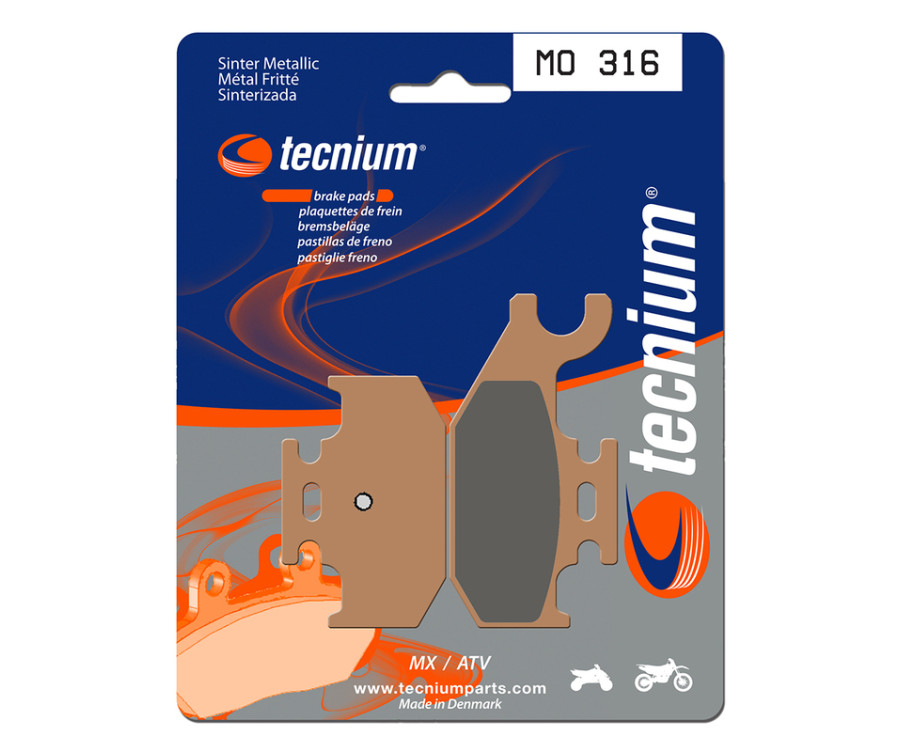 Plaquettes de frein TECNIUM MX/Quad métal fritté - MO316 - 1022882