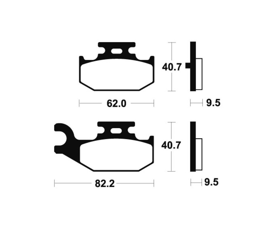 Plaquettes de frein TECNIUM MX/Quad métal fritté - MO316 - 1022882