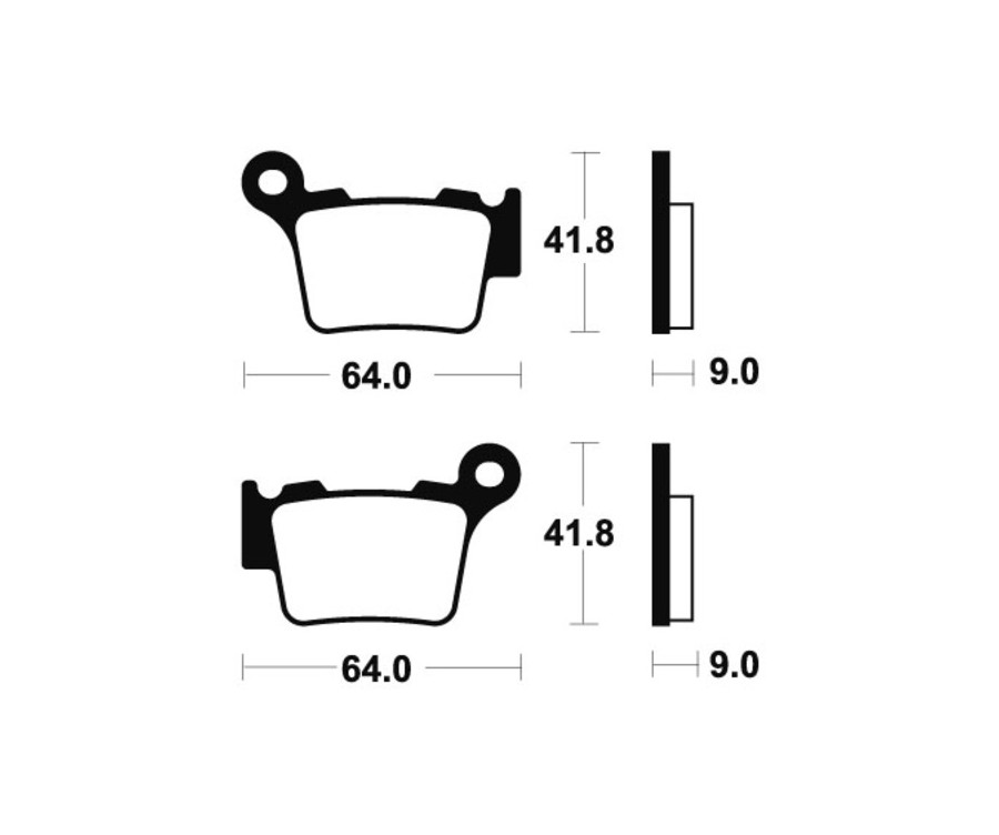 Plaquettes de frein TECNIUM Racing MX/Quad métal fritté - MOR291 - 1022976