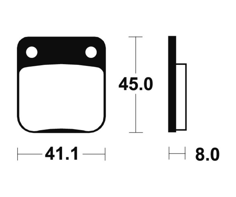 Plaquettes de frein TECNIUM route organique - MA36 - 1022492