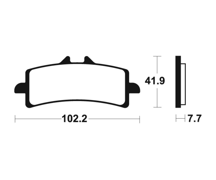Plaquettes de frein TECNIUM Performance métal fritté - MF341 - 1022777