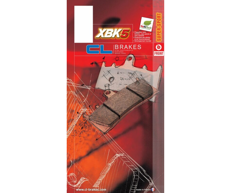 Plaquettes de frein CL BRAKES route métal fritté - 2256XBK5 - 1034810